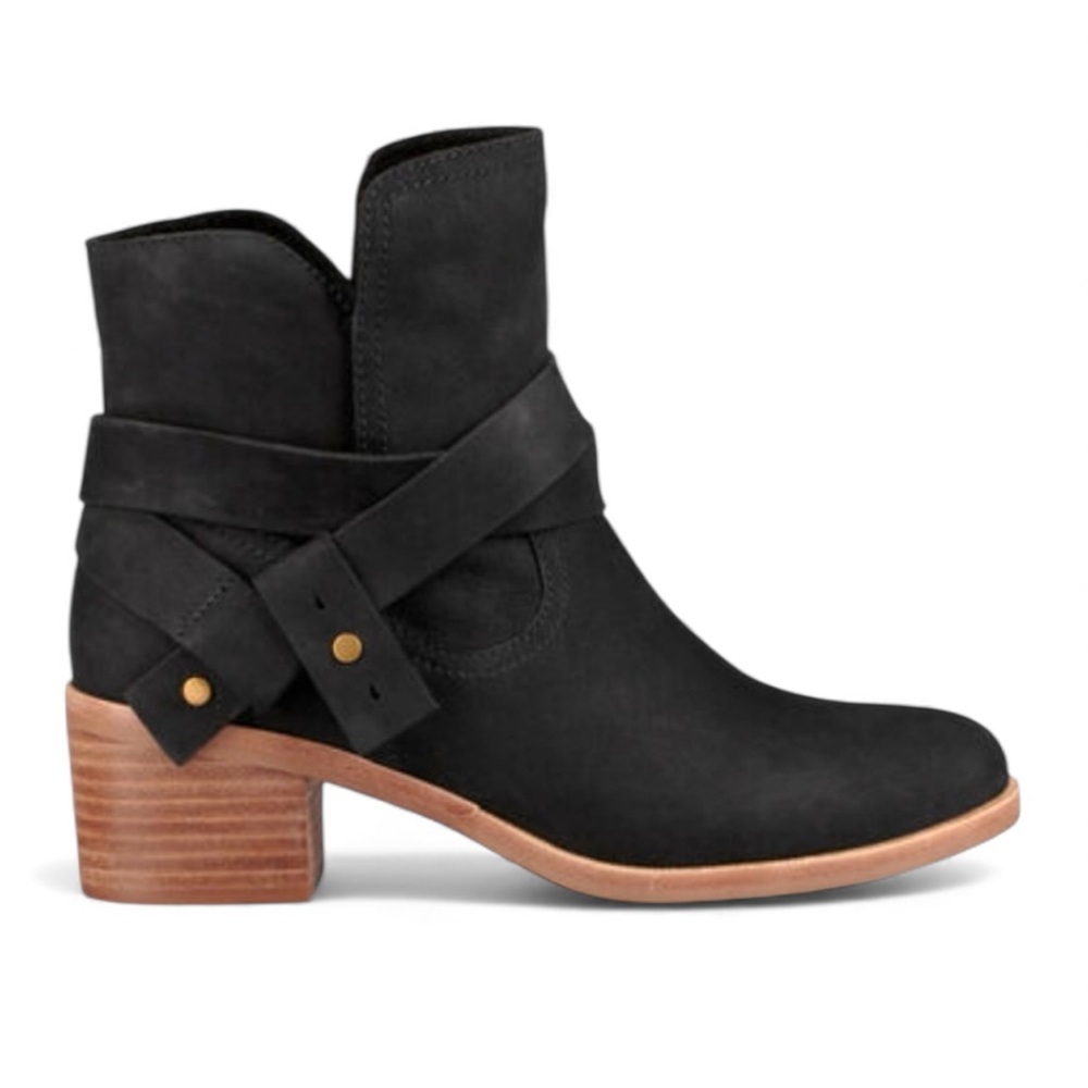 UGG Australia Elora Suede Leather Ankle Boots